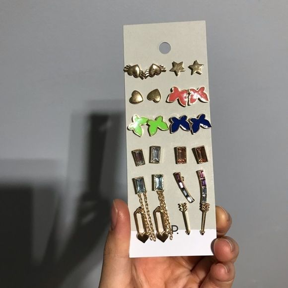 NEW BP Nordstrom Earrings Multicolour 12 pcs set - Picture 1 of 3